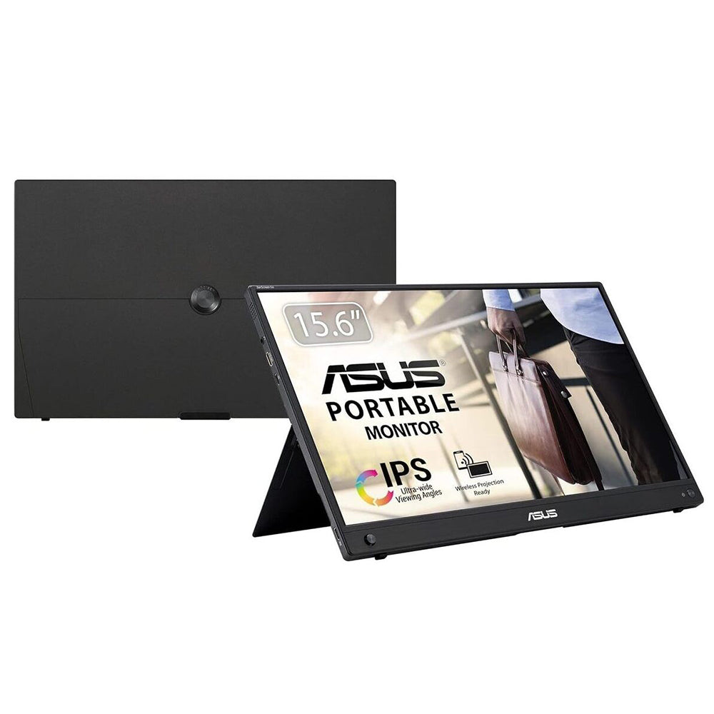 ASUS MB16AWP 15.6p WLED IPS FHD AG 16:9 60Hz 250cd/m2 5ms Mini HDMI USB Type-C 2x1.5W speaker Black+Gun Metal