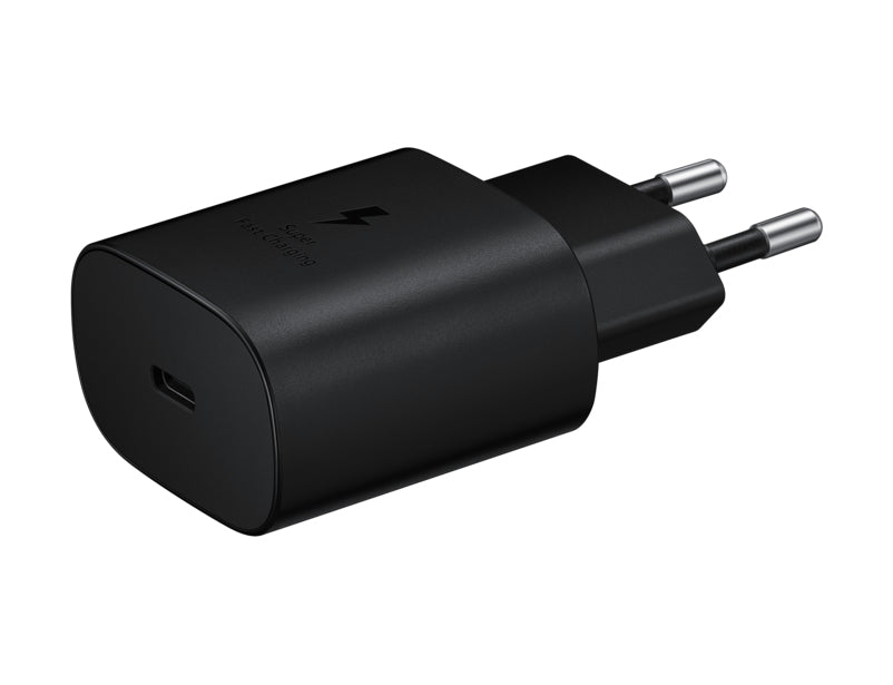 Samsung EP-TA800XBEGWW - Chargeur Secteur, Adaptateur USB Type C Fast Charge 25W & Câble USB Type C - Noir (Emballage Original)