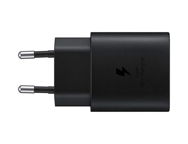 Samsung EP-TA800XBEGWW - Chargeur Secteur, Adaptateur USB Type C Fast Charge 25W & Câble USB Type C - Noir (Emballage Original)