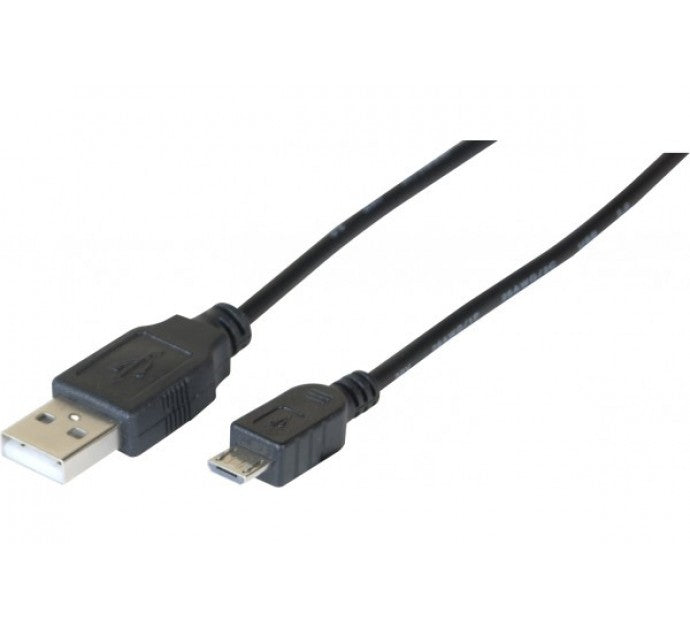 Cordon eco USB 2.0 A / MICRO B noir - 2 m