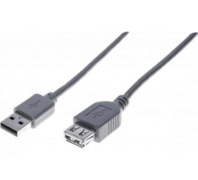 Rallonge éco USB 2.0 A / A grise - 1,0 m