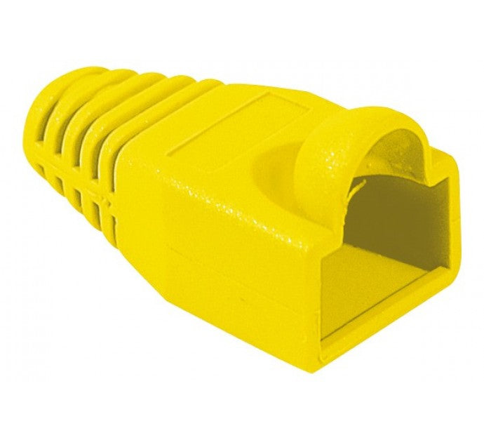 Manchon RJ45 jaune snagless diamètre 5,5 mm (sachet de 10 pcs)