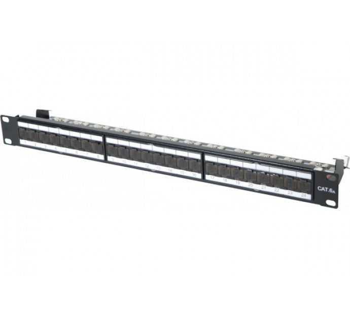 Panneau de brassage 19" 1U 24 ports CAT6A STP