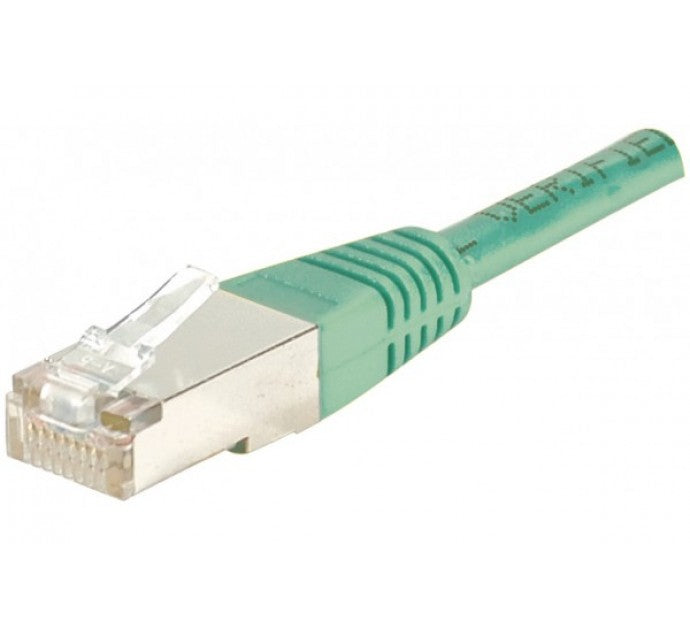 Cordon RJ45 catégorie 5e F/UTP vert - 0,15 m