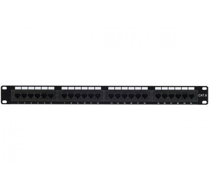 Panneau de brassage 19" 1U 24 ports CAT6 UTP
