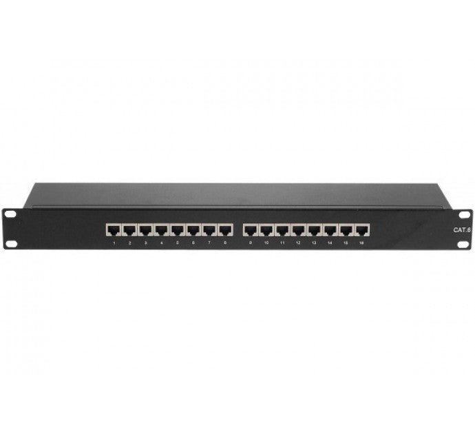 Panneau de brassage 19" 1U 16 ports CAT6 STP