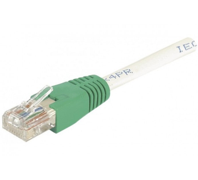 Cordon RJ45 croisé catégorie 6 S/FTP gris - 10 m
