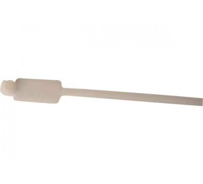 Lien serre-câbles avec porte-étiquette 28 x 13 mm - 10 pcs - 270 x 4,6 mm