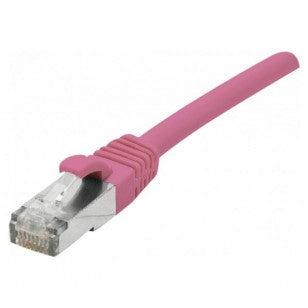 Cordon RJ45 catégorie 6 F/UTP LSOH snagless rose - 15 m