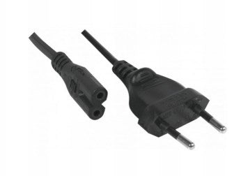 Cordon d alimentation bipolaire PC CEE7 / C7 noir - 3,0 m