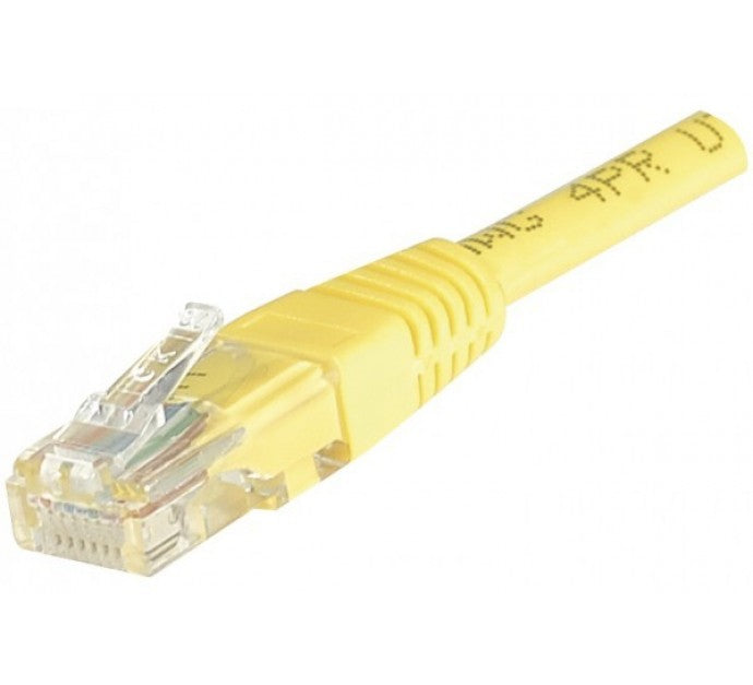 Cordon RJ45 catégorie 6 U/UTP jaune - 10 m