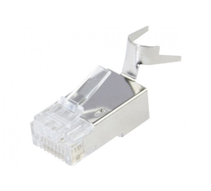 Connecteur à sertir 8P8C RJ45 CAT6A STP peigne séparé pour monobrin - lot de 5