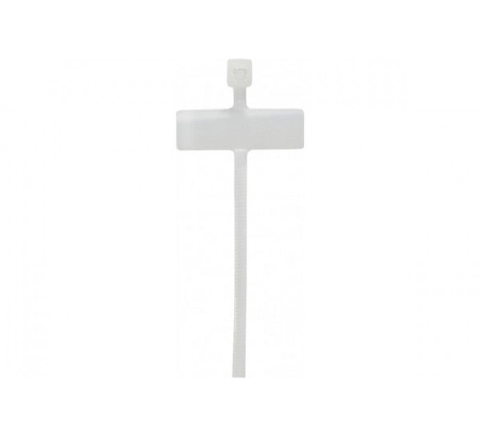Lien serre-câbles avec porte-étiquette 8 x 25 mm - 10 pcs - 100 x 2,5 mm