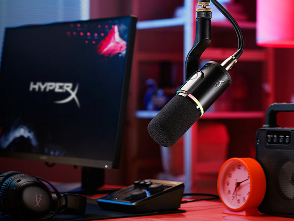 HyperX FlipCast - Microphone dynamique USB/XLR (Noir)