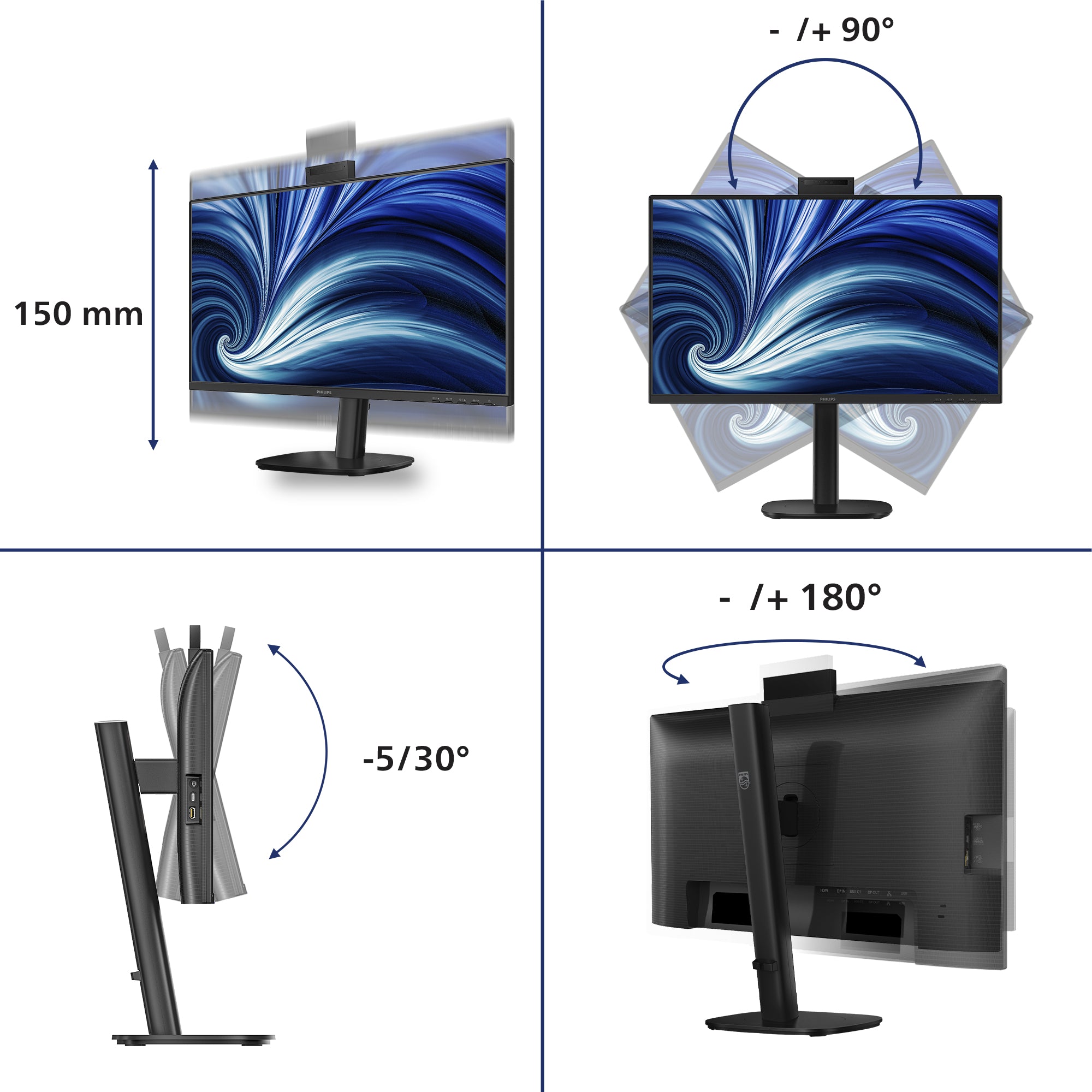 24" FHD 120Hz HAS USB 2x2W