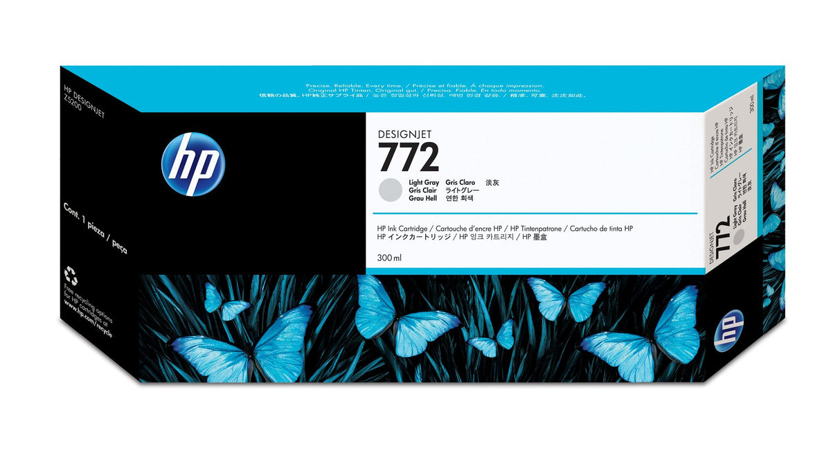 HP 772 original Ink cartridge CN634 light grey standard capacity 300ml 1-pack