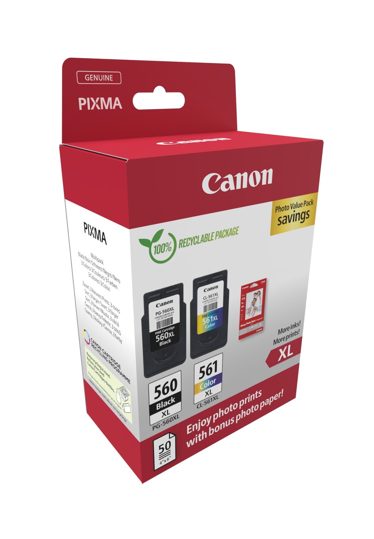 CANON CRG PG-560XL/CL-561XL Ink Cartridge PHOTO VALUE