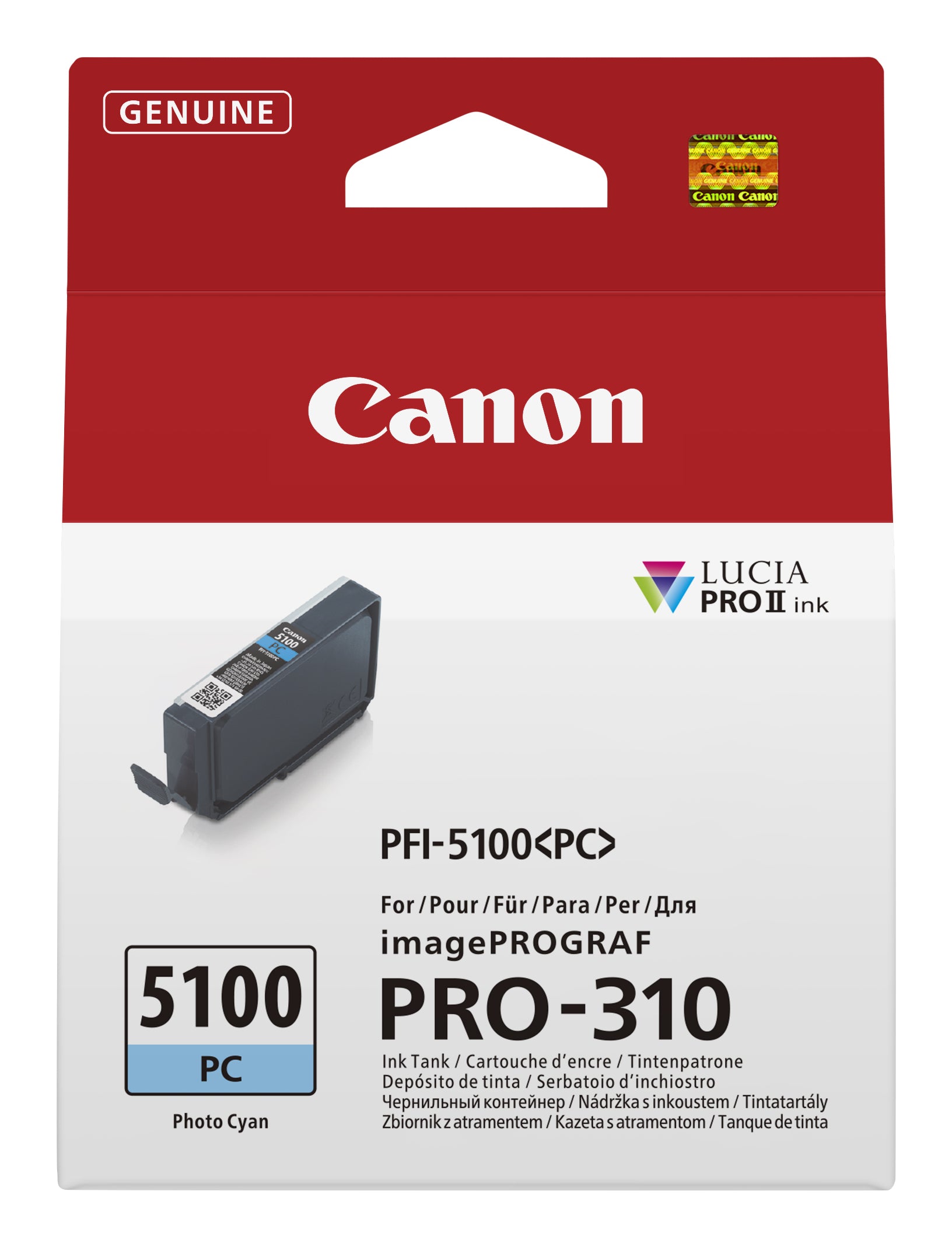 CANON PFI-5100 SERIES Photo Cyan ink tank