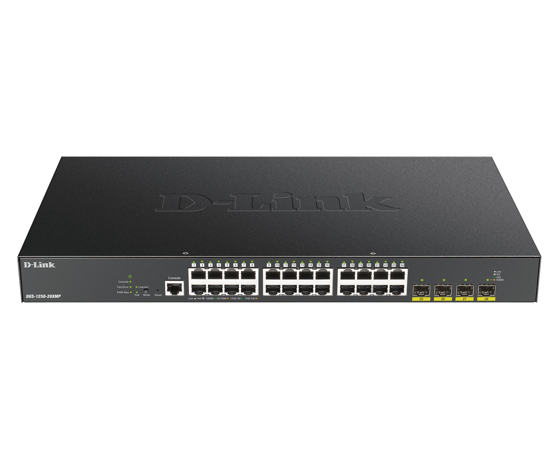D-LINK 28-Port Smart Managed PoE+ Gigabit Switch 4x 10G dlink green 3.0 24x 10/100/1000Mbit/s TP RJ-45 PoE Port 802.3at