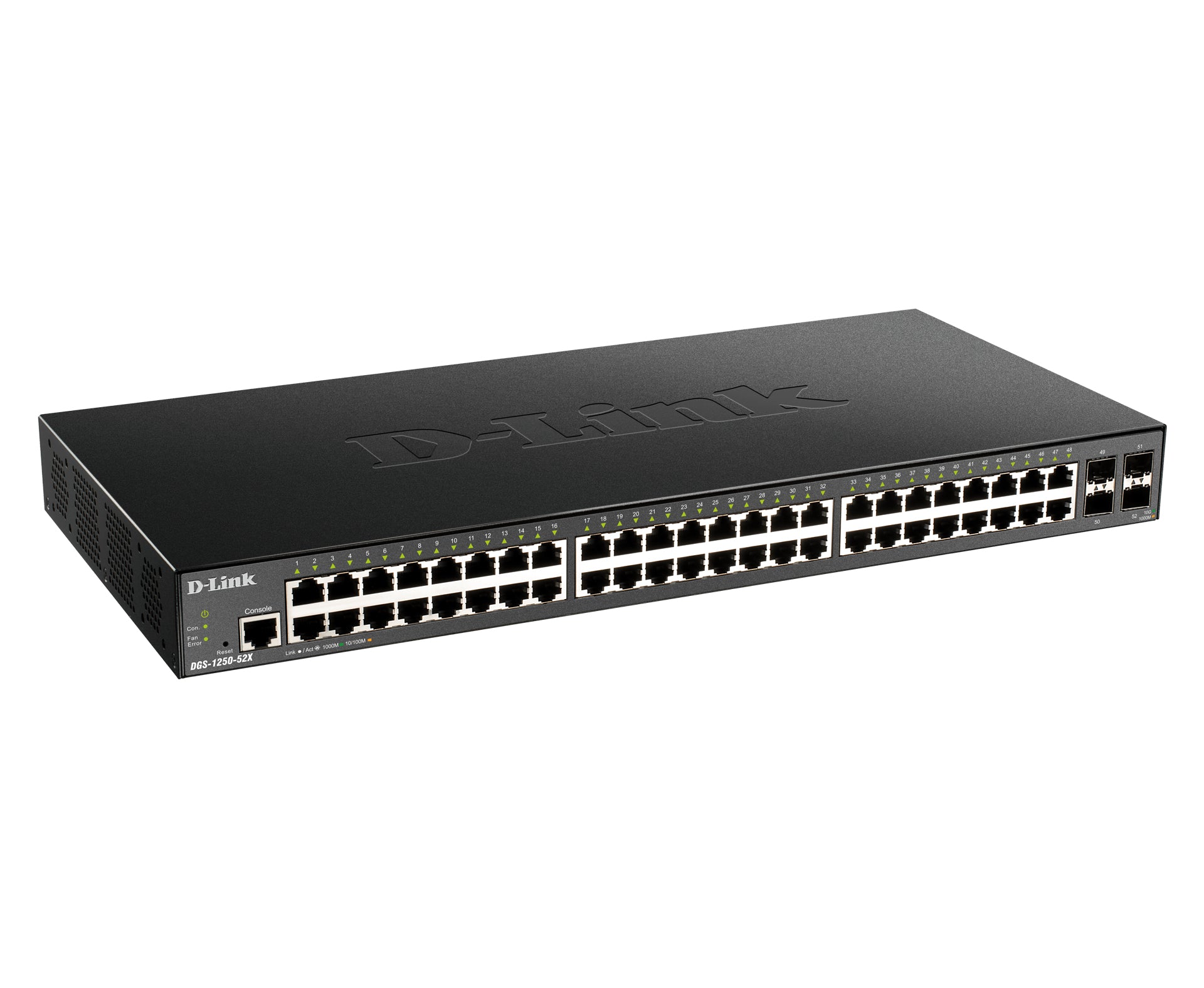D-LINK 52-Port Smart Managed Gigabit Switch 4x 10G dlink green 3.0 48x 10/100/1000Mbit/s TP RJ-45 Port 4x 10Gbit/s Fiber SFP+