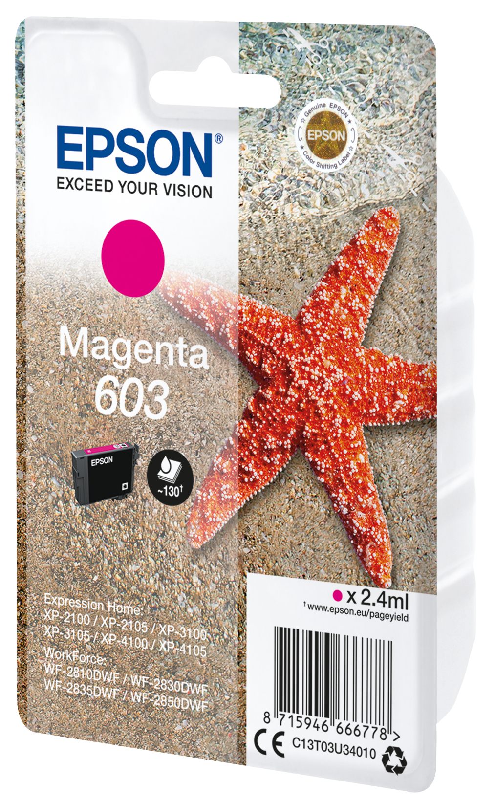 EPSON 1LB Singlepack Magenta 603 Ink