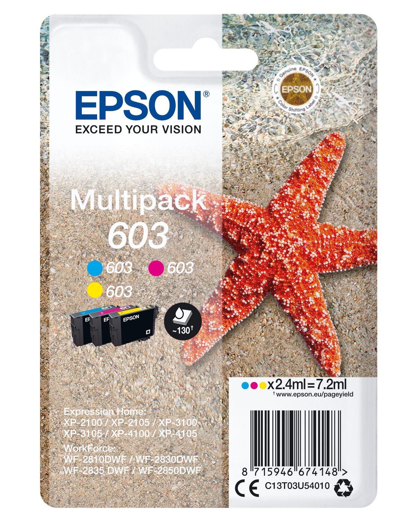 EPSON 1LB Multipack 3-colours 603 Ink