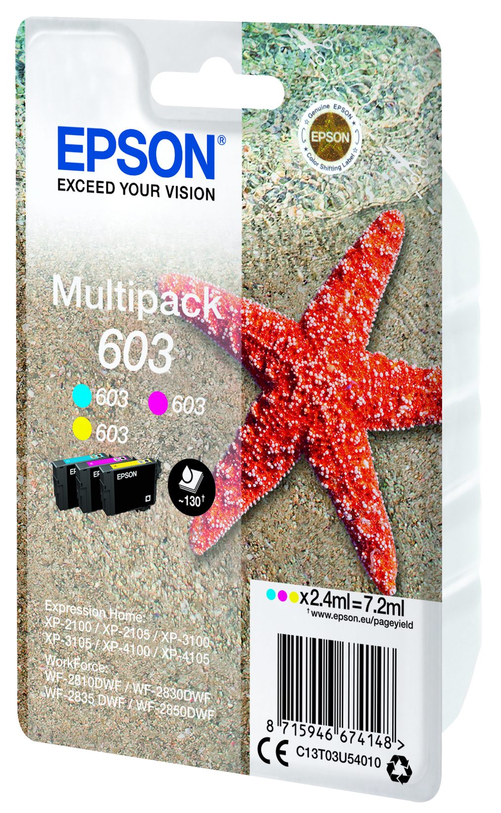 EPSON 1LB Multipack 3-colours 603 Ink