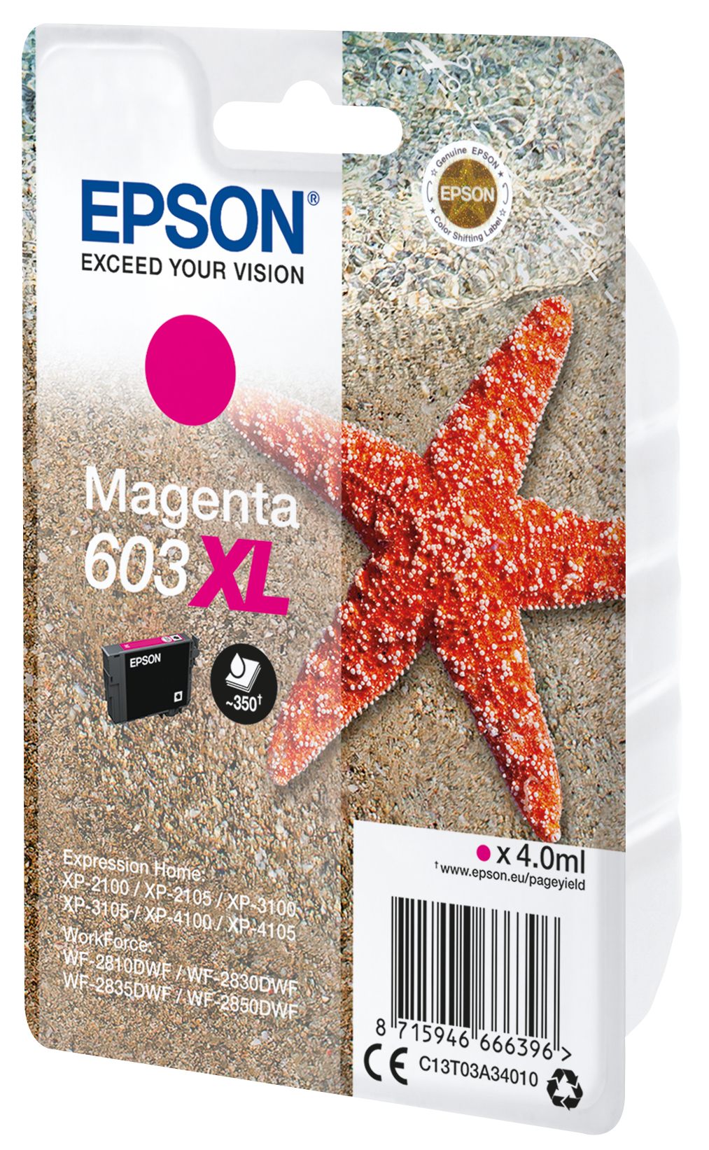 EPSON 1LB Singlepack Magenta 603XL Ink