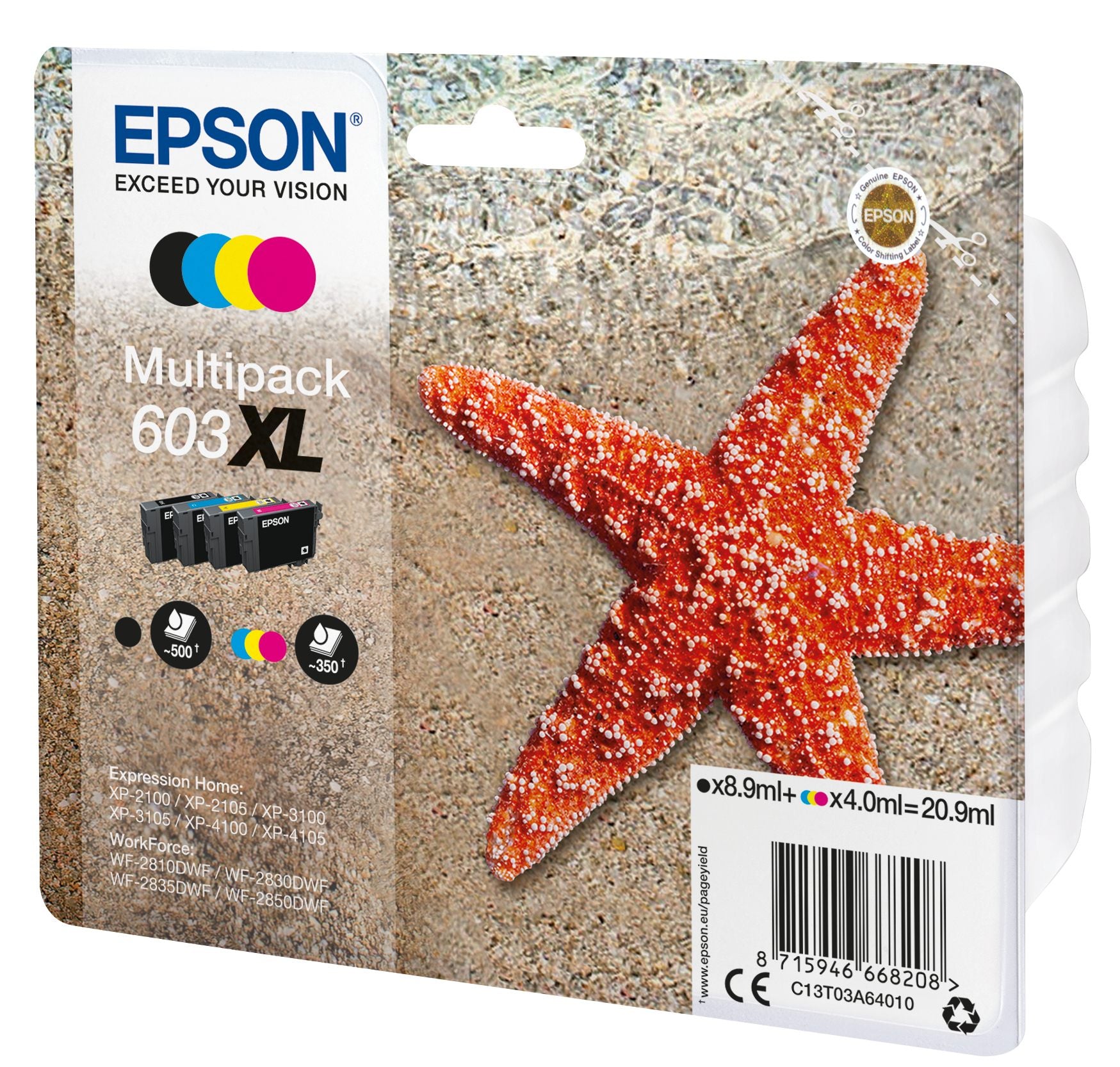 EPSON 1LB Multipack 4-colours 603XL Ink w/s