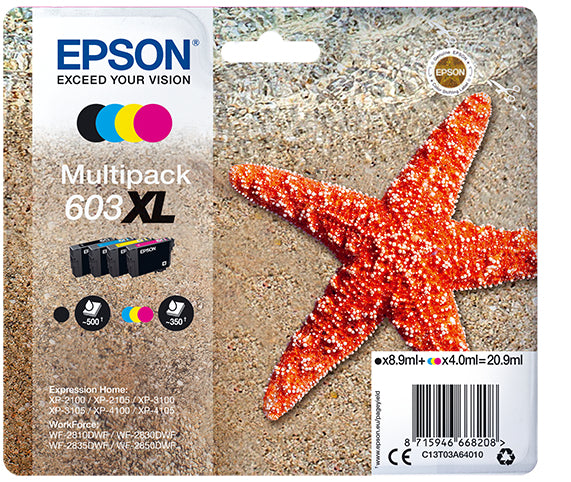 EPSON 1LB Multipack 4-colours 603XL Ink