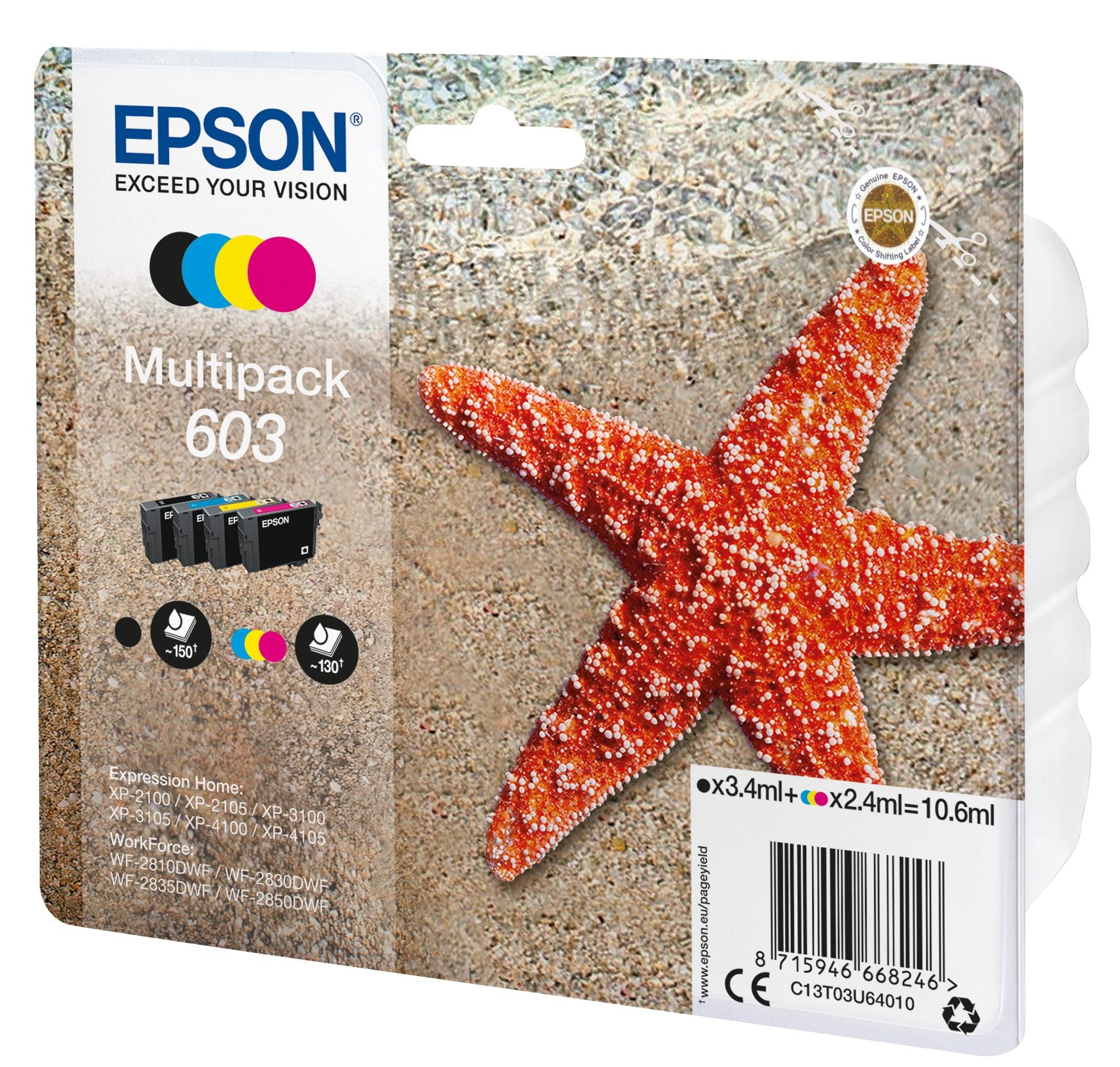 EPSON 1LB Multipack 4-colours 603 Ink w/s
