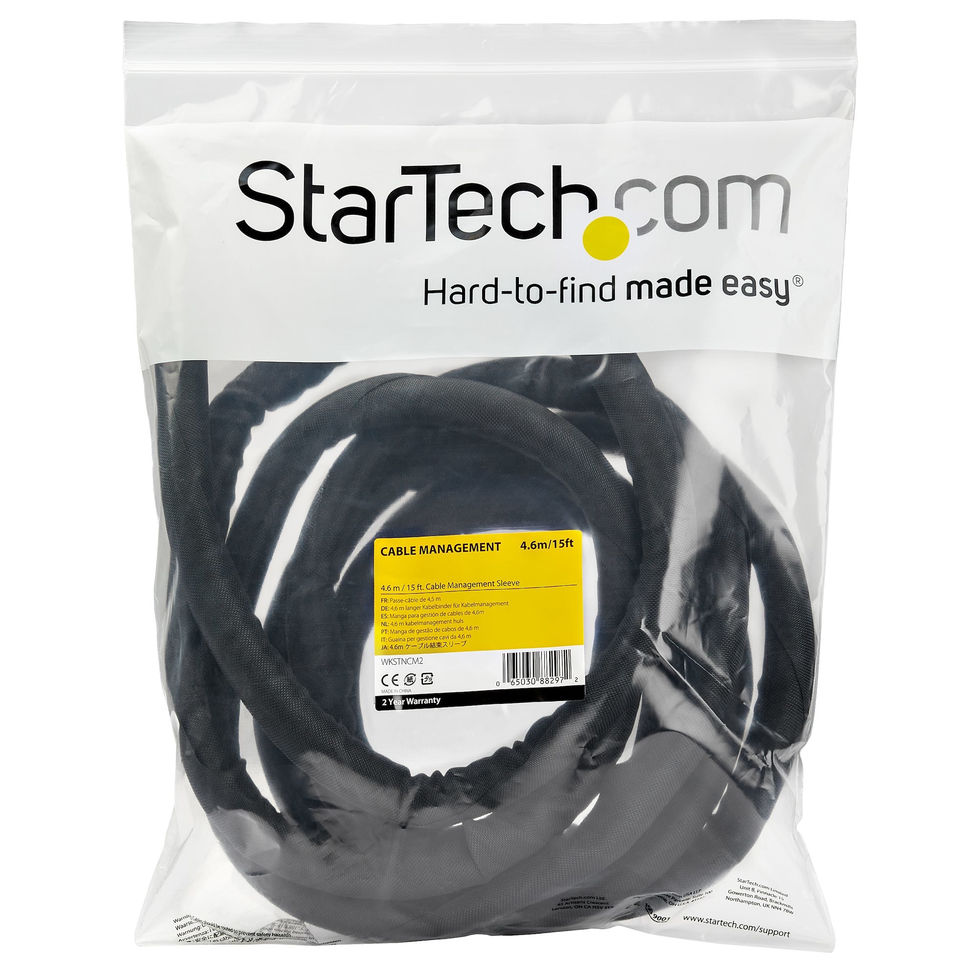 Cable Management Sleeve - 15'/4.6 m