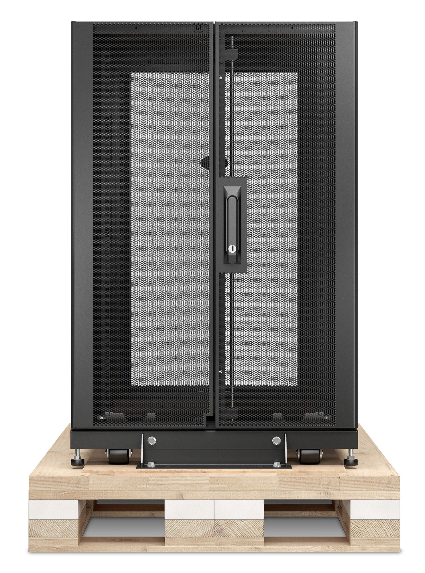 APC NetShelter SX 18U Server Rack Enclosure 600mm x 1070mm w/ Sides Black Shock Packaging