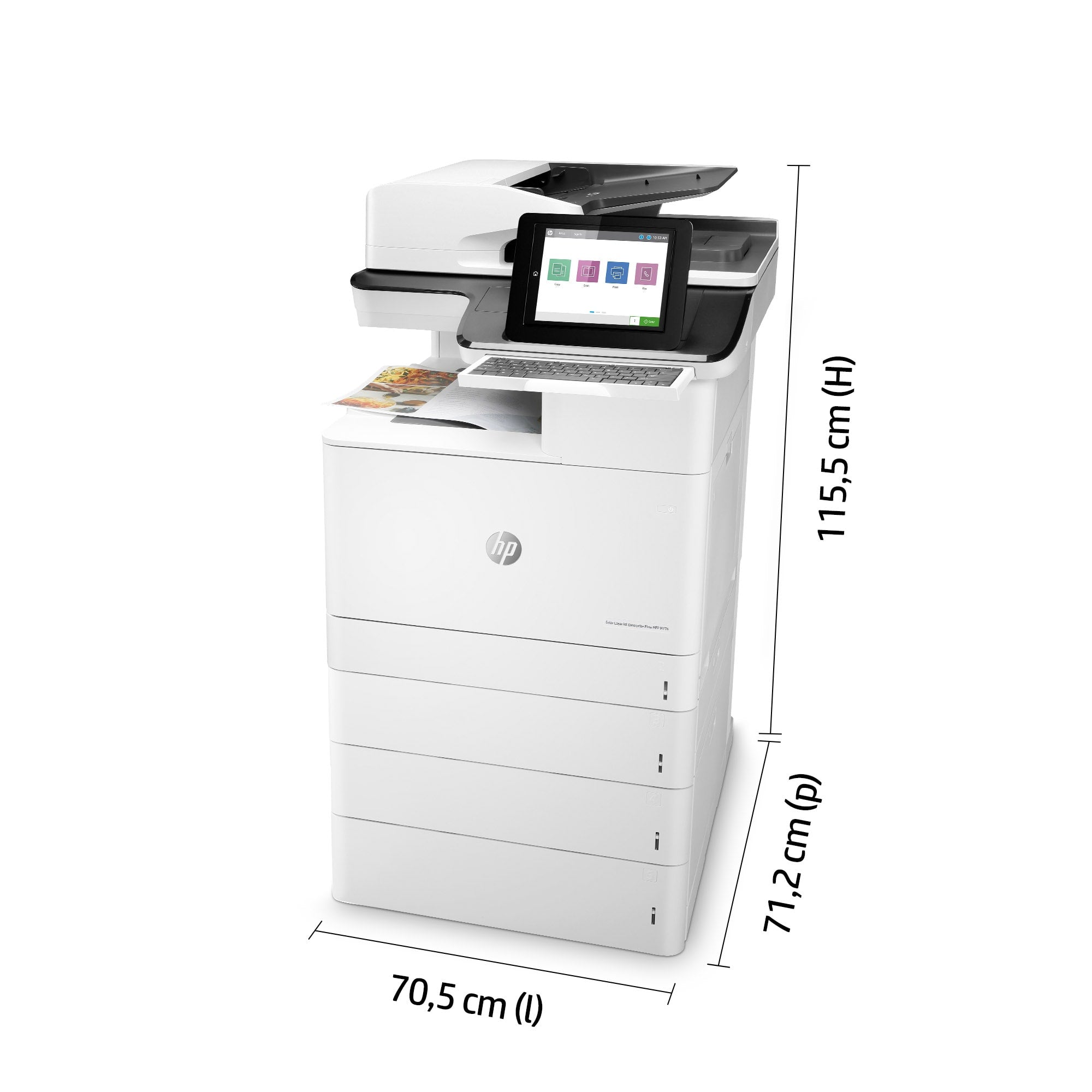 HP LaserJet Enterprise Flow MFP M776z MFP colour laser 297x864mm 46ppmcopy 46ppmprint 2300 sheets USB 2.0 LAN Wi-Fi USB 2.0