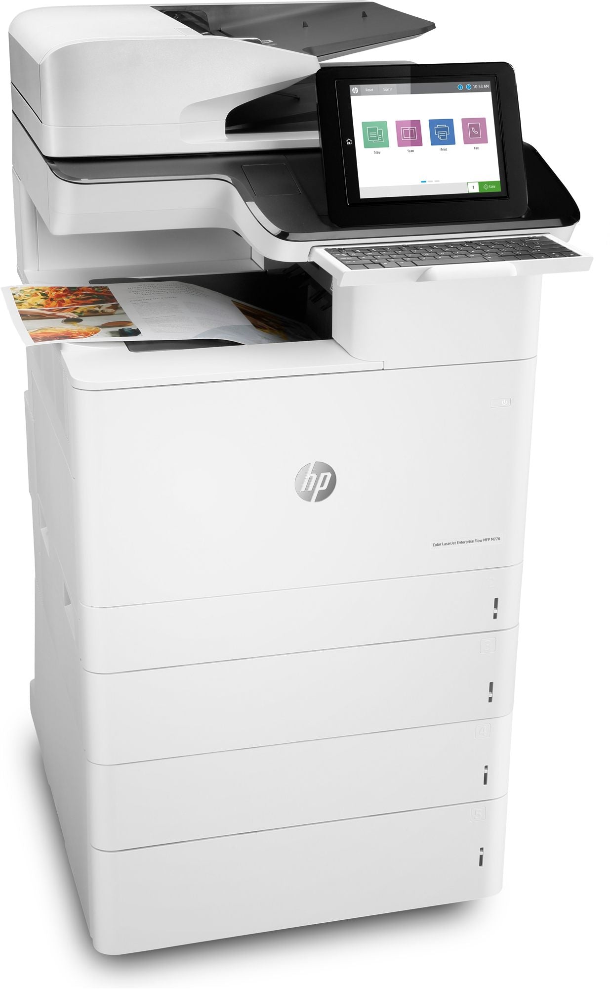 HP LaserJet Enterprise Flow MFP M776z MFP colour laser 297x864mm 46ppmcopy 46ppmprint 2300 sheets USB 2.0 LAN Wi-Fi USB 2.0