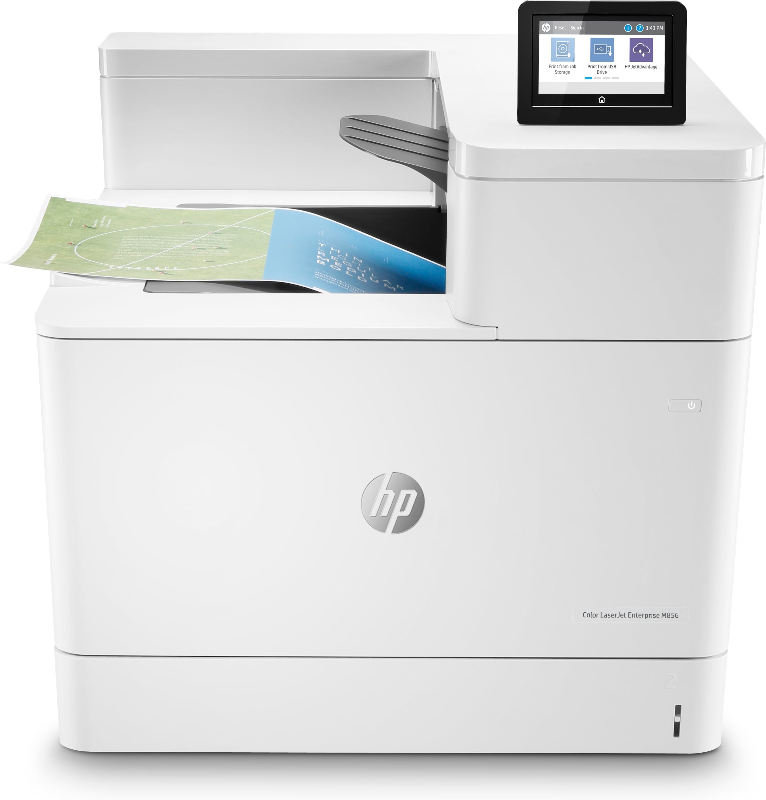 HP Color LaserJet Enterprise M856dn Printer colour Duplex laser A3 1200x1200dpi 56ppm mono 56ppm colour 650sheets USB LAN