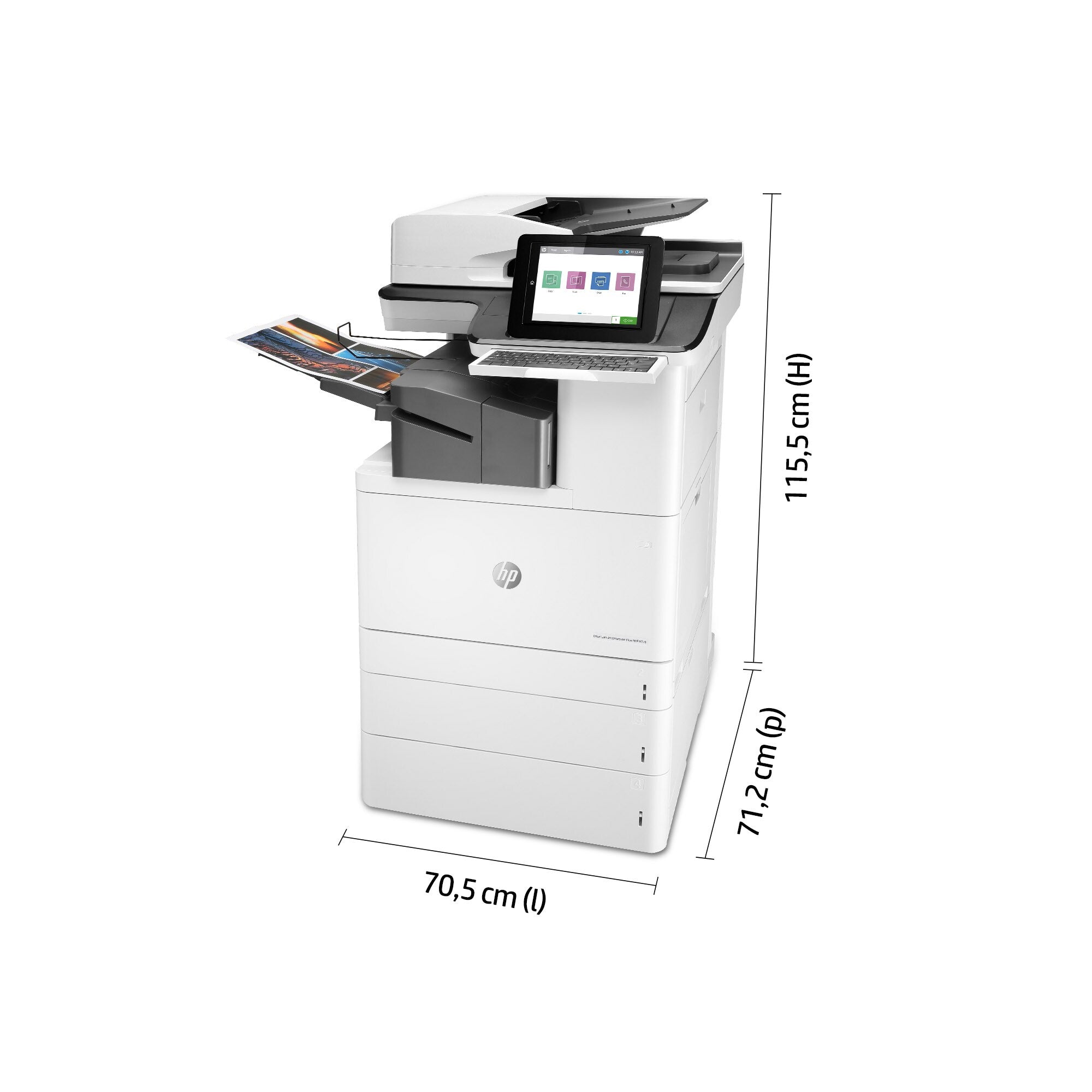 HP LaserJet Enterprise Flow MFP M776zs MFP colour laser 297x864mm 46ppmcopy 46ppmprint 1750 sheets USB 2.0 LAN Wi-Fi USB 2.0