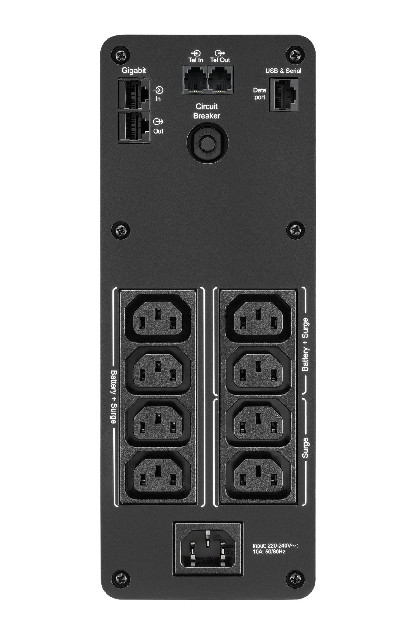 APC Back-UPS Pro BR1200SI UPS AC 220-240V 720Watt 1200VA USB output connectors 8 Black