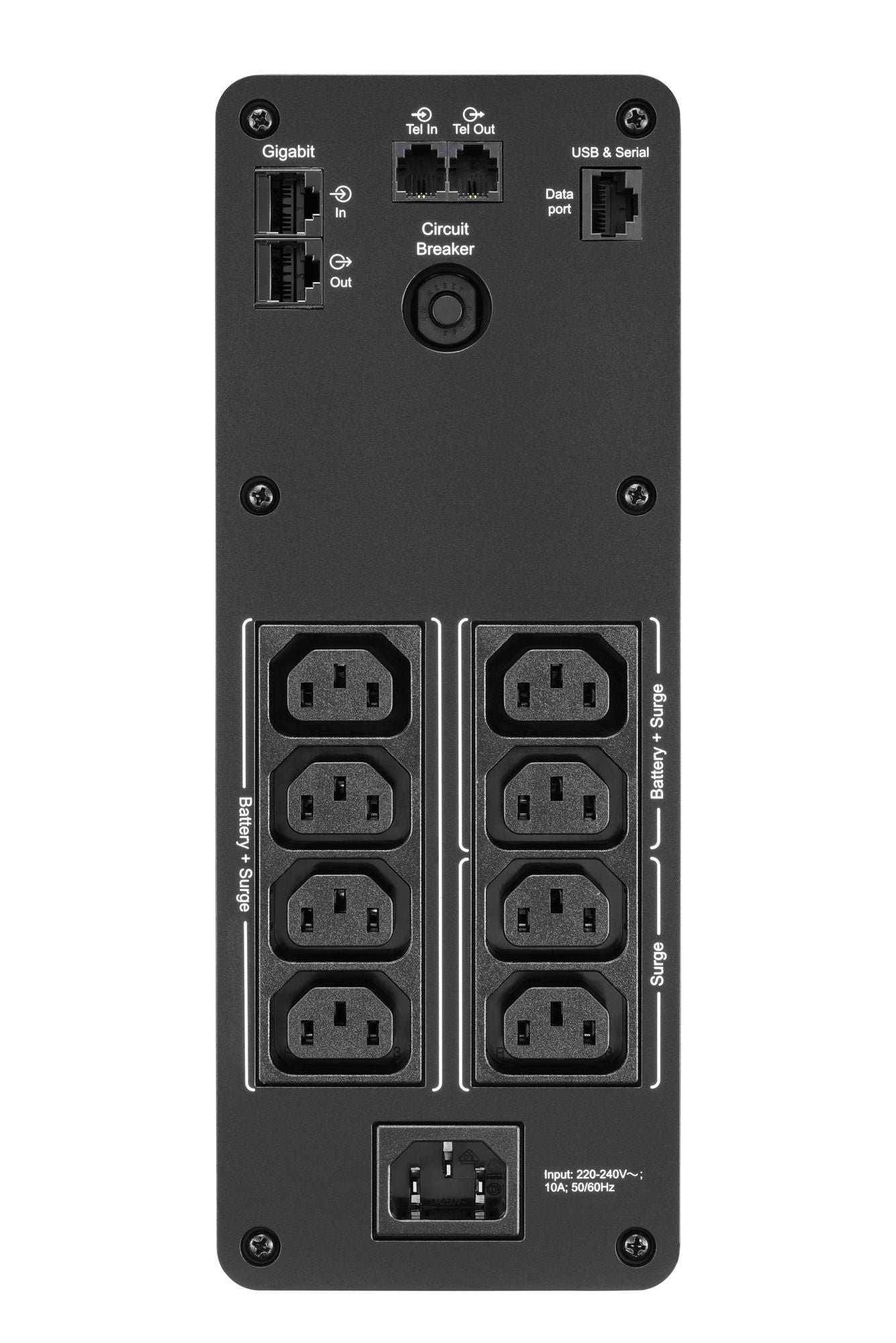 APC Back-UPS Pro BR1600SI UPS AC 220-240V 960Watt 1600VA 260 Wh USB output connectors 8 Black