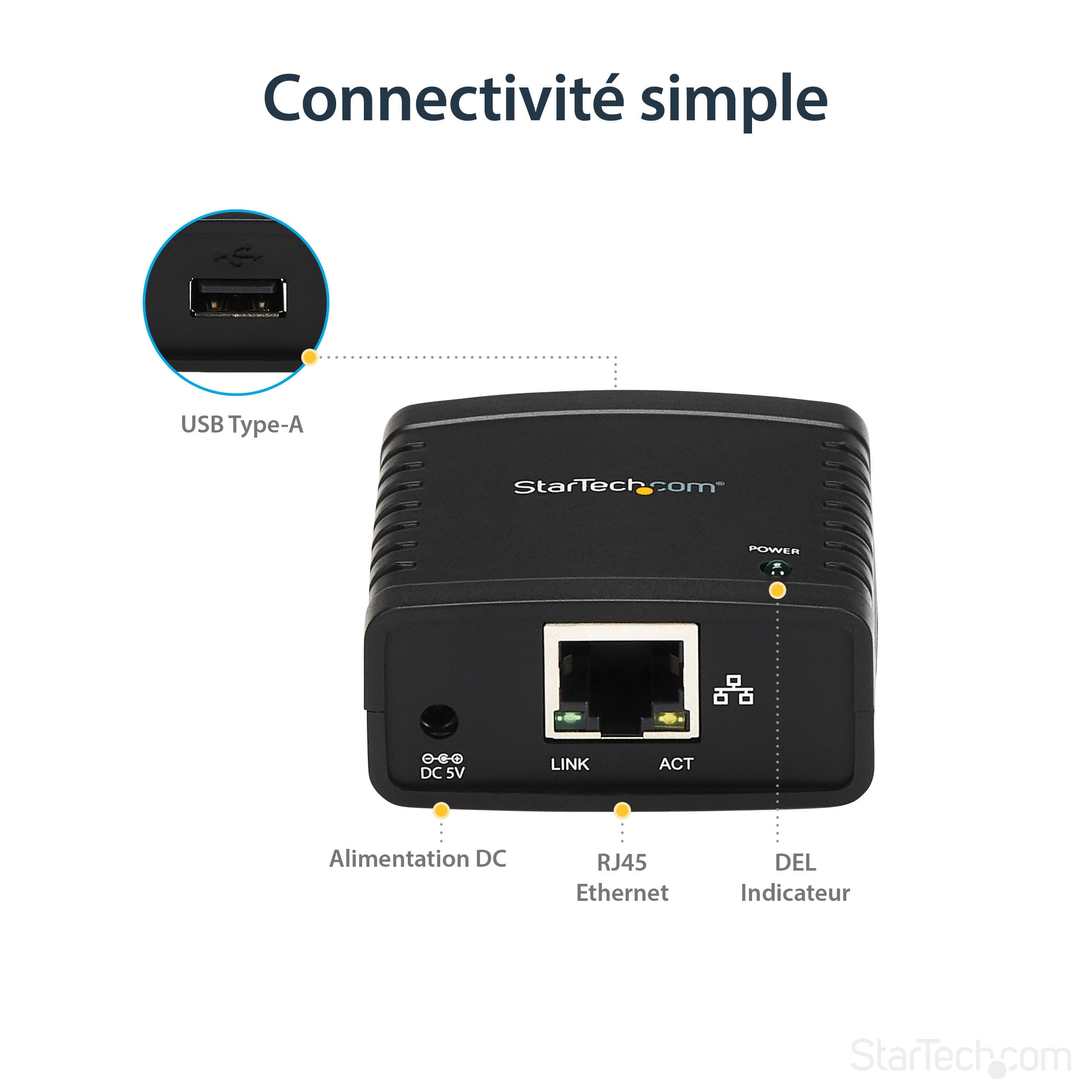 10/100Mbps USB LPR Print Server