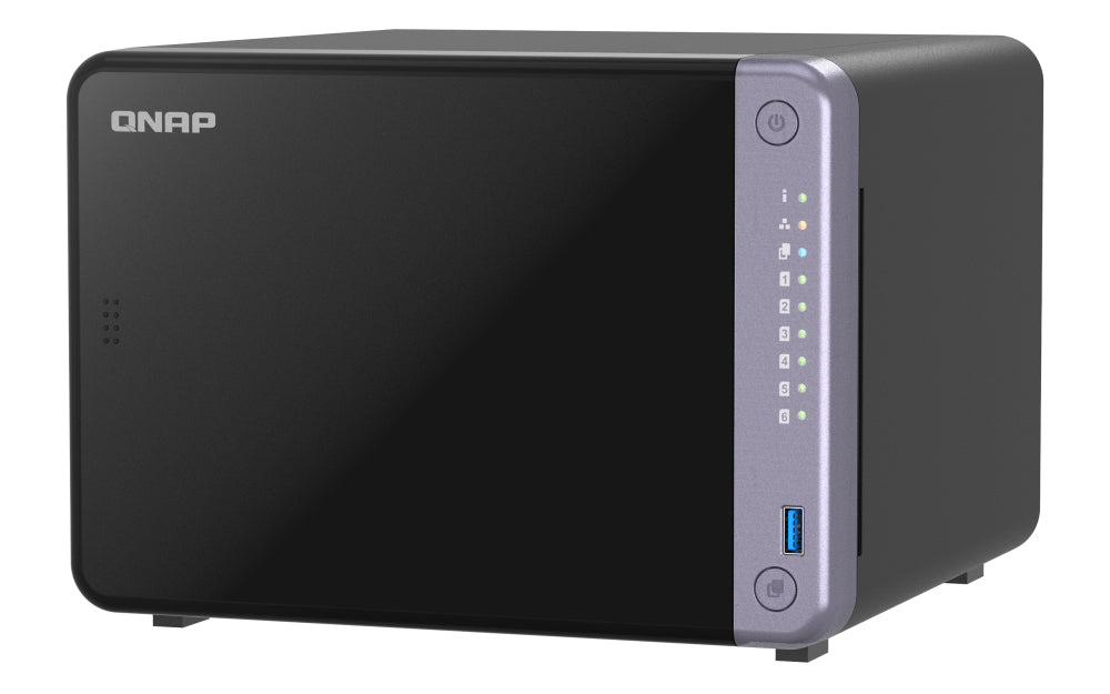 QNAP TS-632X-4G 6-bay NAS AL524 2.0GHz Quad Core 4Go DDR4 SODIMM Max. 16Go 2x10GbE SFP+