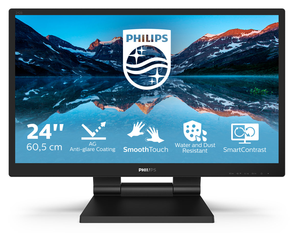 PHILIPS 242B9TL/00 B-Line 60.5cm 23.8p LCD monitor with SmoothTouch VGA HDMI DP DVI