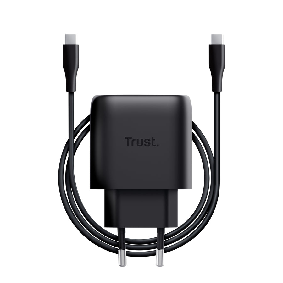 TRUST Alimentation universelle MAXO USB-C 45 watts 1 port SAMSUNG (noire) + câble