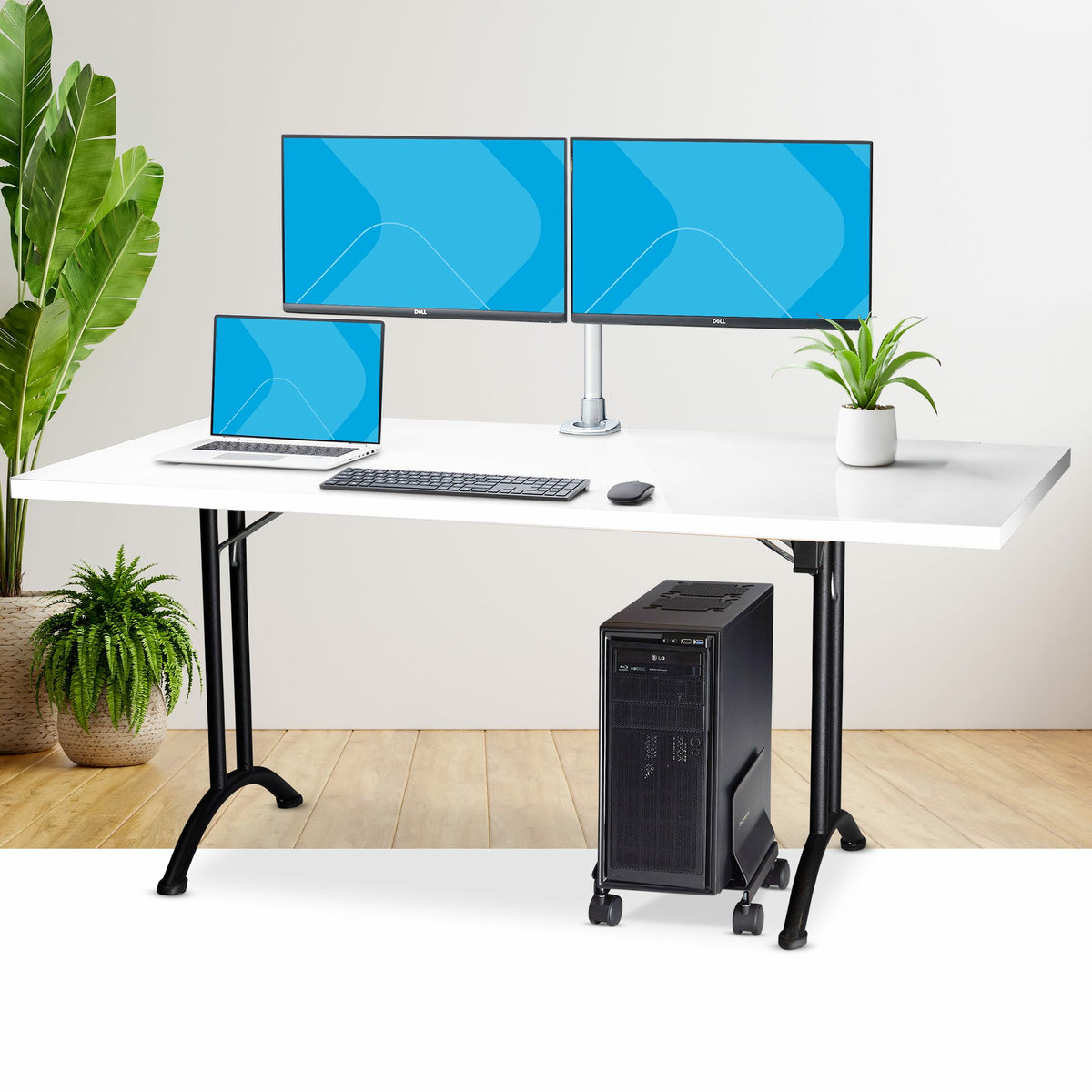 Computer Tower Cart Rolling CPU Caddy