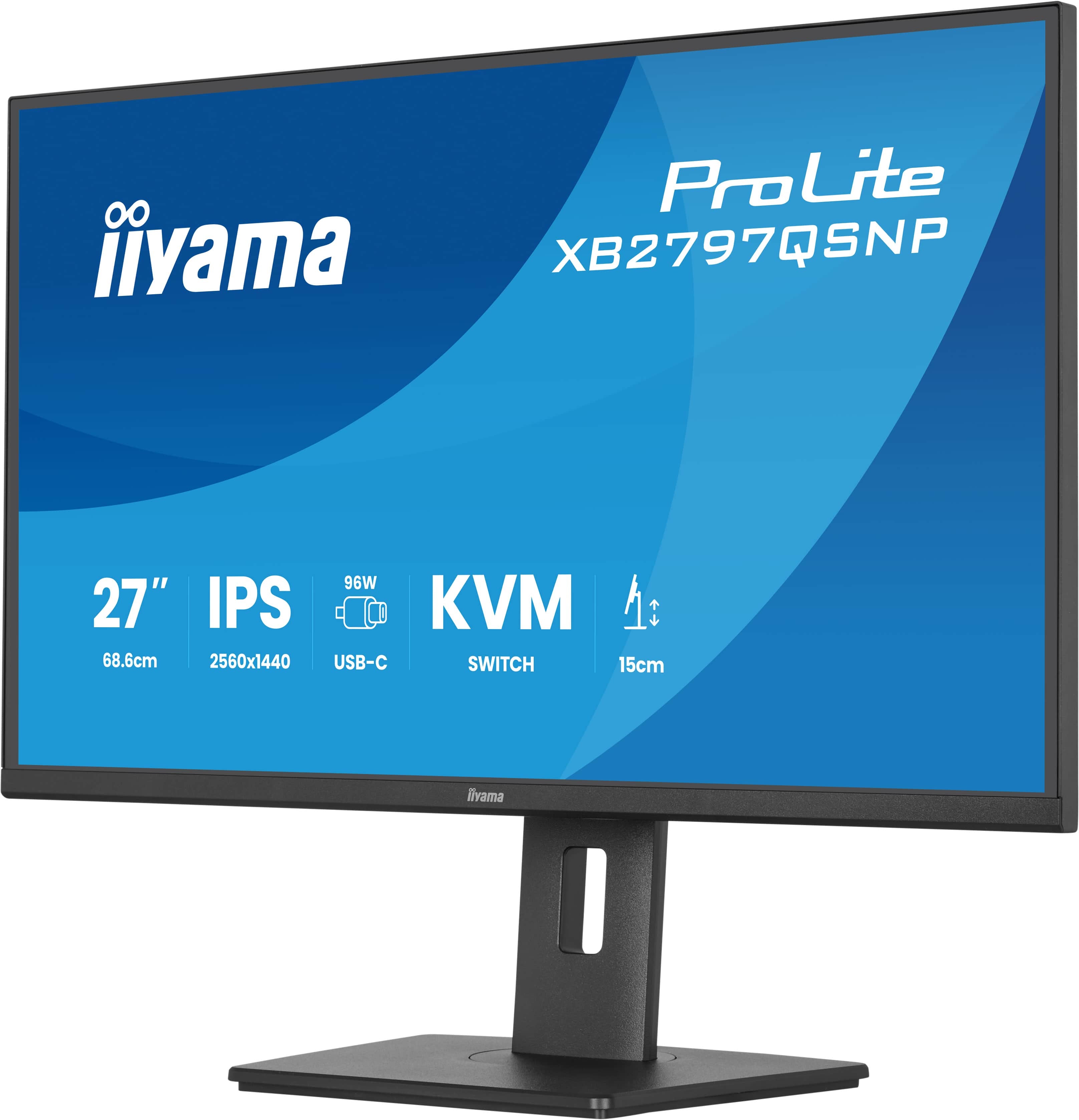 27'' IPS QHD 75Hz puertos y KVM Pro Max