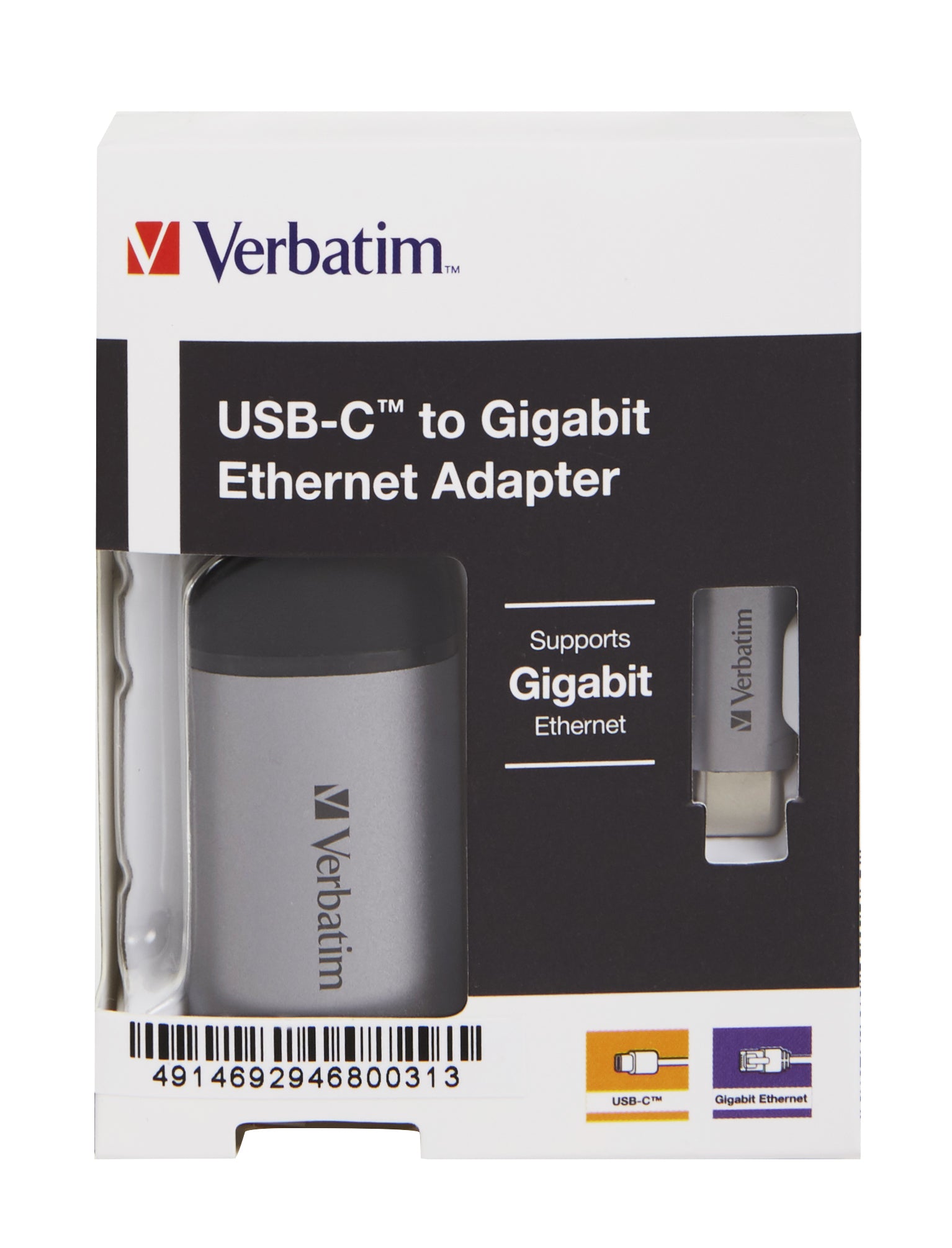 Verbatim USB-C TO GIGABIT ETHERNET ADAPT