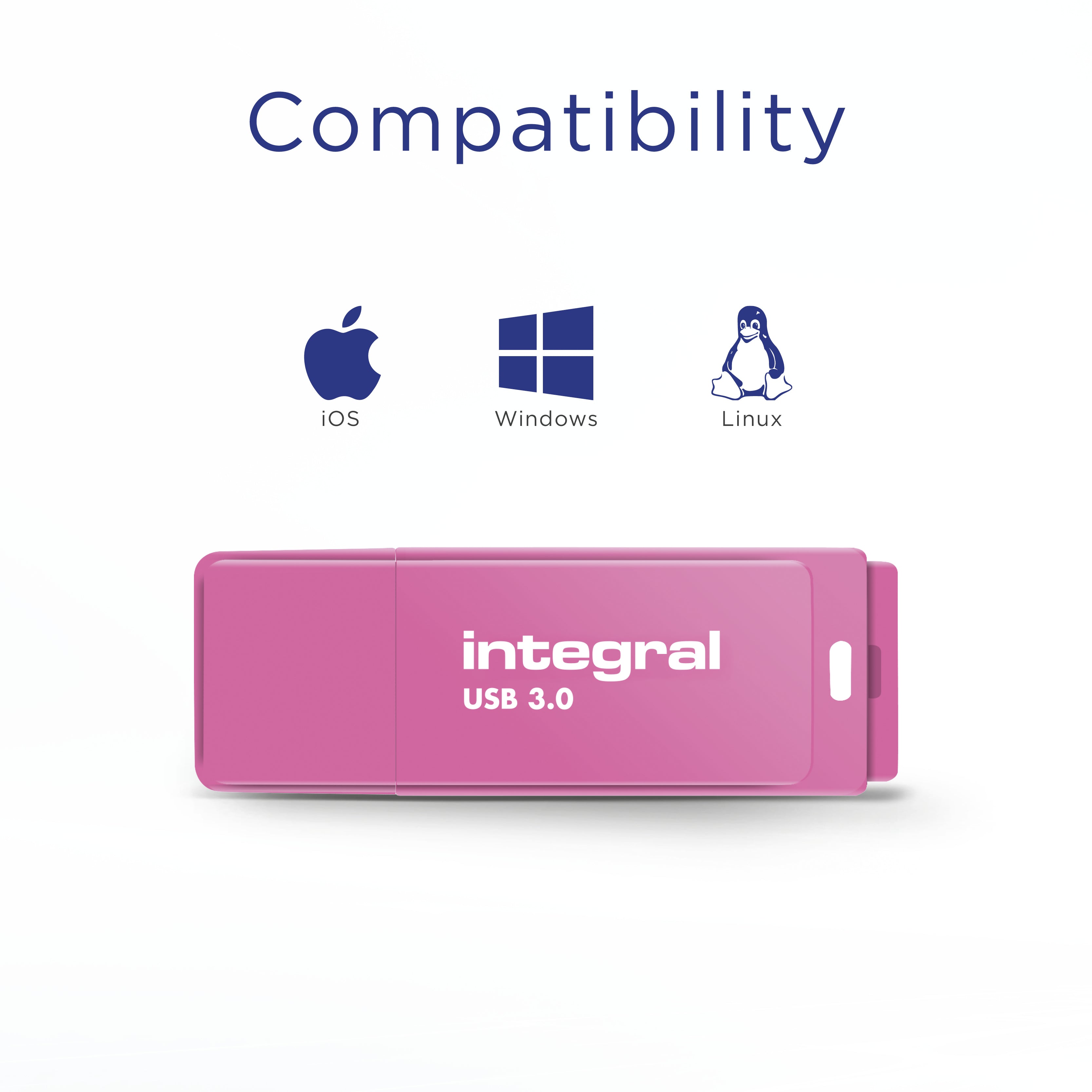 CLE USB 3.0 NEON ROSE 64GB 20MB/s en ec