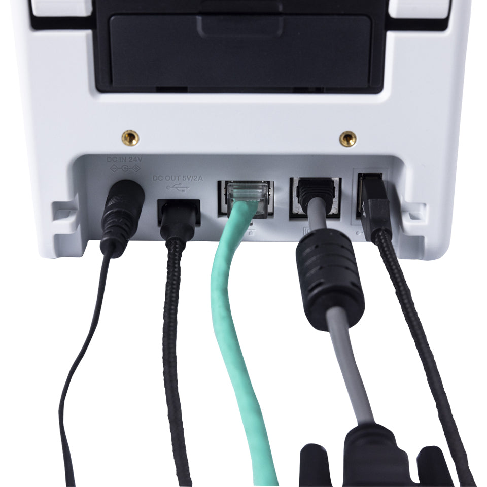 BROTHER 2p label printer USB connection 203dpi Ethernet battery possible