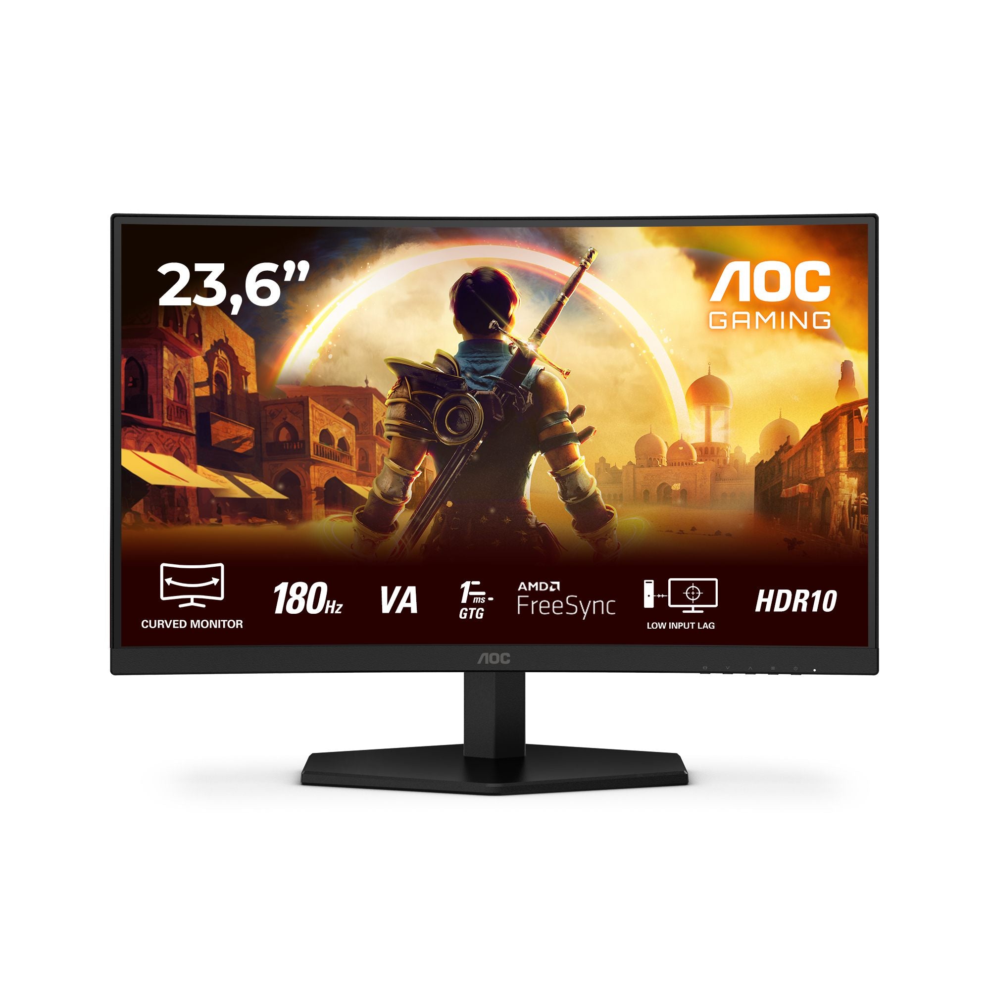 AOC C24G42E 23.6p Curved Fast VA FHD 180Hz 0.5ms 250cd/m2 HDMI 2.0 DP1.4 Speakers