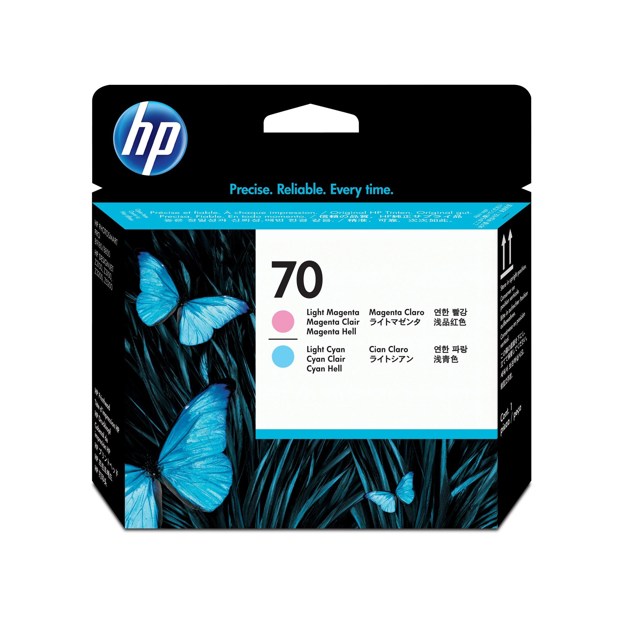 HP 70 original printhead C9405A light magenta and light cyan standard capacity 1-pack